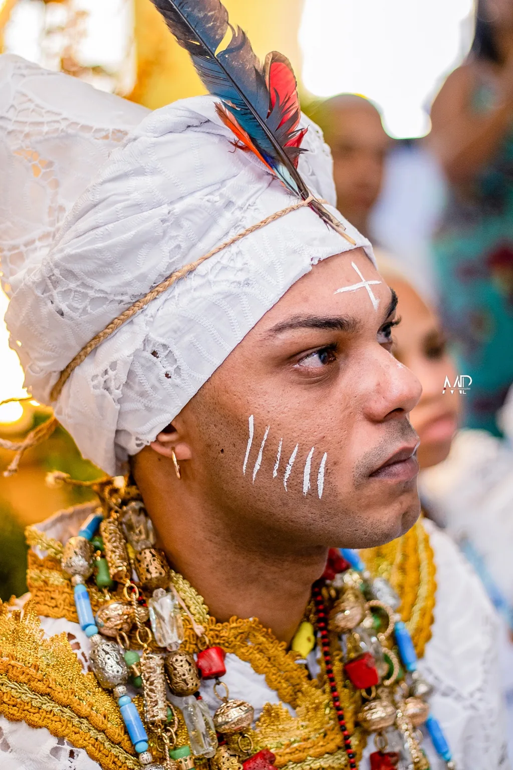 Retrato religioso em close